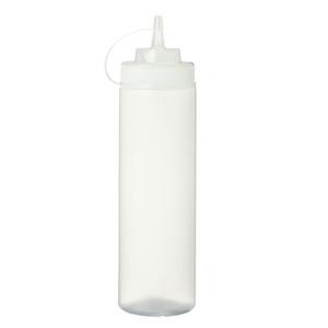 METRO Professional Quetschflasche HS024, Polyethylen / Polypropylen, Ø 7 x 26.5 cm, 760 ml, mit Verschlusskappe, transparent, 6 Stück