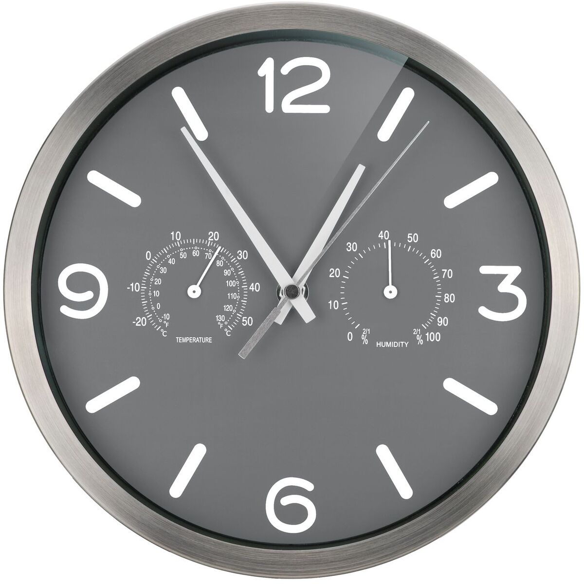 Bild 1 von MyTime ND DCF Thermo-/ Hygro- Wanduhr 25cm