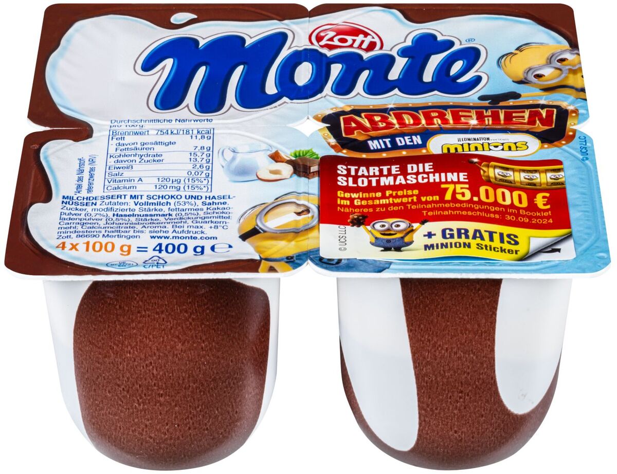 Bild 1 von ZOTT Monte, 400-g- oder 4 x 100-g-Becher