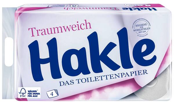 Bild 1 von HAKLE Toilettenpapier, Packg. = 8 x 130 Blatt