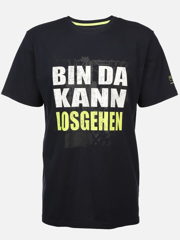 Bild 1 von Herren T-Shirt mit lustigen Sprüchen Blau