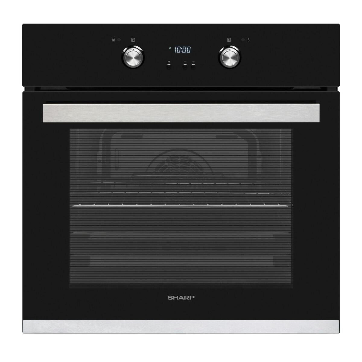 Bild 1 von SHARP Pyrolyse Backofenset S1-61D27ITK-DE, Einbauherdset (Induktion-Glaskeramik-Kochfeld, A, 69 Liter)