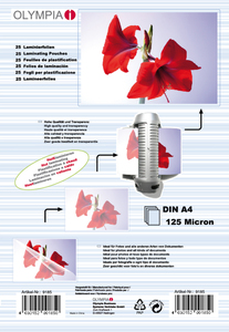 Laminierfolien DIN A4 125µ, 25er