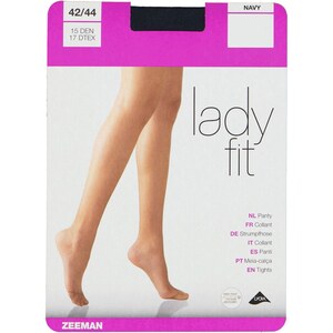 Lady Fit Strumpfhose 15 den Stretch, Navy, 38/40