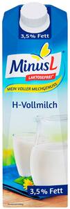 MINUS L H-Vollmilch laktosefrei, 3,5 % Fett, 1-l-Packg.