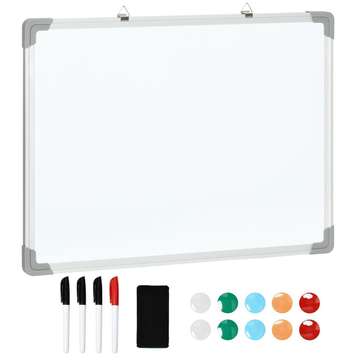 Bild 1 von Whiteboard Magnetisch Magnettafel mit 4 Markern 1 Radiergummi 10 Magnet Staffelei Wandmontage leicht