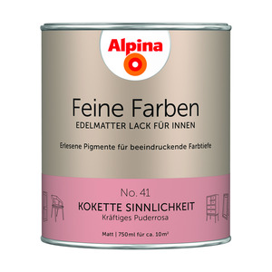 Alpina Feine Farben 'Kokette Sinnlichkeit' rosa matt 750 ml