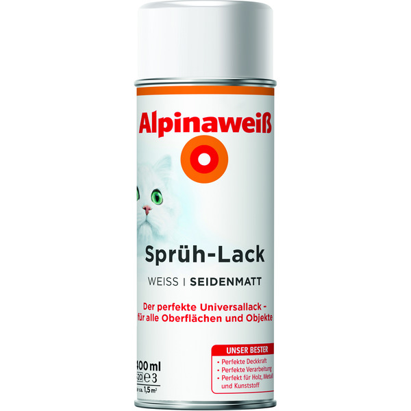 Bild 1 von Sprühlack 'Alpinaweiß' seidenmatt 400 ml