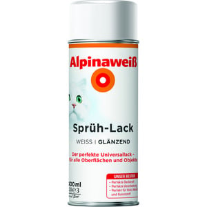 Sprühlack 'Alpinaweiß' glänzend 400 ml