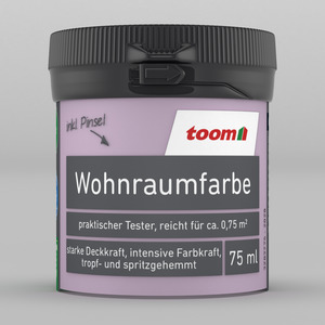 toom Wohnraumfarbe fliederfarben matt 75 ml