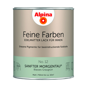 Alpina Feine Farben 'Sanfter Morgentau' graugrün matt 750 ml