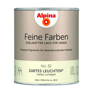 Alpina Feine Farben 'Zartes Leuchten' hellgelb matt 750 ml