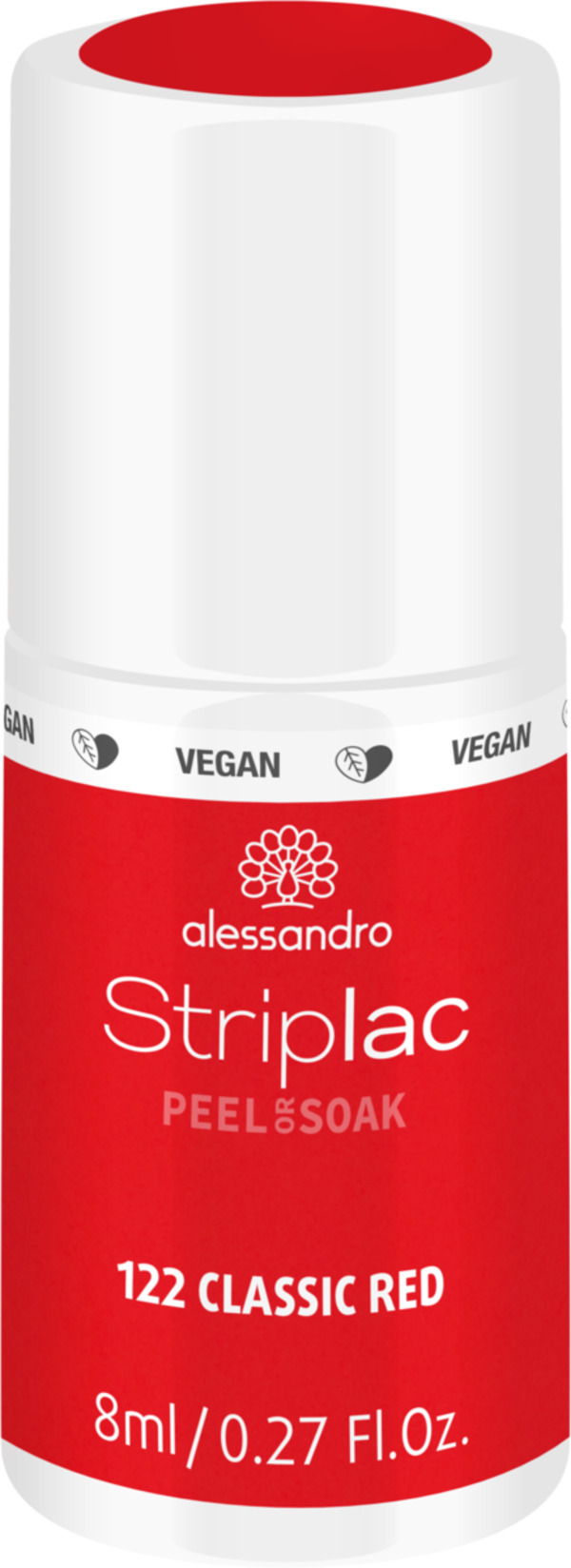 Bild 1 von Alessandro STRIPLAC PEEL OR SOAK CLASSIC RED -VEGAN, 8 ml