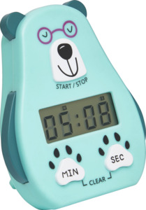 IDEENWELT Kinder Digitaltimer Bär mit Brille