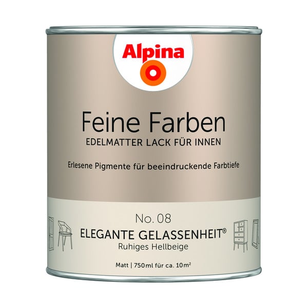 Bild 1 von Alpina Feine Farben 'Elegante Gelassenheit' hellbeige matt 750 ml