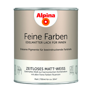 Alpina Feine Farben 'Zeitloses Matt-Weiß' matt 750 ml