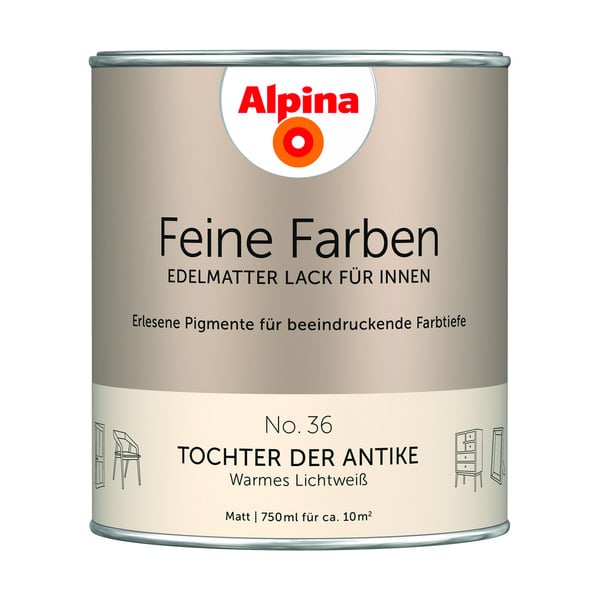 Bild 1 von Alpina Feine Farben 'Tochter der Antike' weiß-beige matt 750 ml