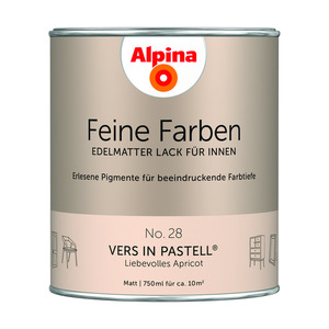 Alpina Feine Farben 'Vers in Pastell' apricotfarben matt 750 ml