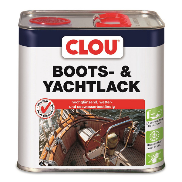 Bild 1 von Clou Boots- & Yachtlack transparent glänzend 2,5 l