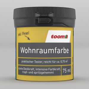 toom Wohnraumfarbe sonnengelb matt 75 ml