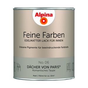 Alpina Feine Farben 'Dächer von Paris' taupe matt 750 ml