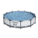 Bild 1 von Bestway Aufstellpool 'Steel Pro Max™' grau/weiß rund Ø 366 x 76 cm