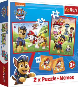 Trefl 2 x Puzzle + Memo Paw Patrol