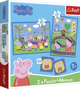 Trefl 2 x Puzzle + Memo Peppa Pig