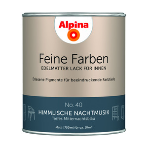 Alpina Feine Farben 'Himmlische Nachtmusik' mitternachtsblau matt 750 ml