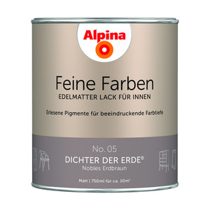 Alpina Feine Farben 'Dichter der Erde' erdbraun matt 750 ml