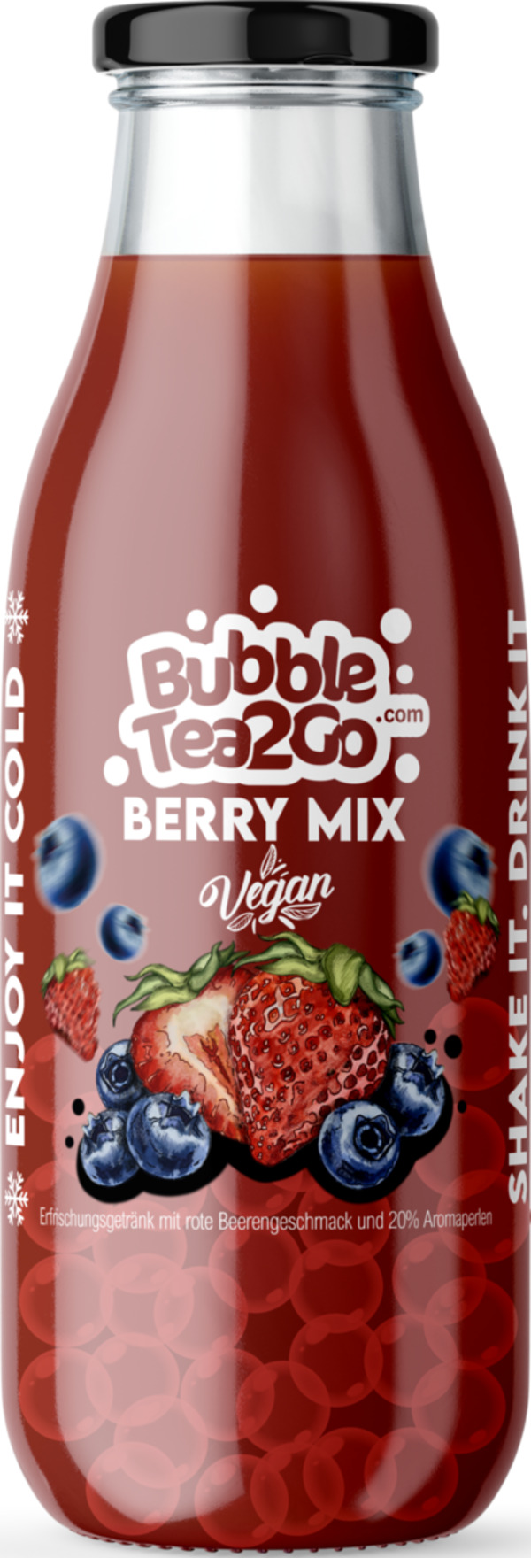 Bild 1 von BubbleTea2Go Ready To Drink Berry Mix, 300 ml