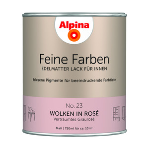 Alpina Feine Farben 'Wolken in Rosé' hellrosa matt 750 ml