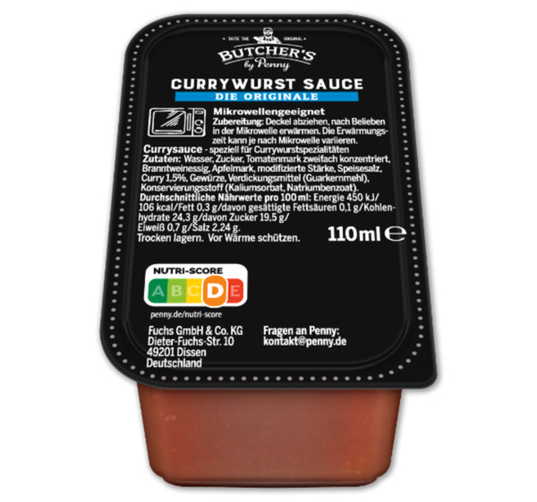 Bild 1 von BUTCHER’S Currywurst Sauce