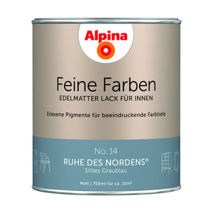 Alpina Feine Farben 'Ruhe des Nordens' graublau matt 750 ml