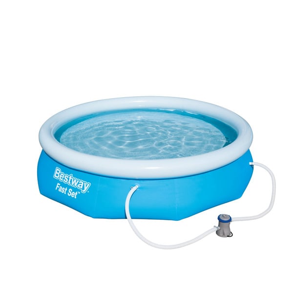 Bild 1 von Bestway Aufstellpool 'Fast Set™' blau/weiß rund Ø 305 x 76 cm