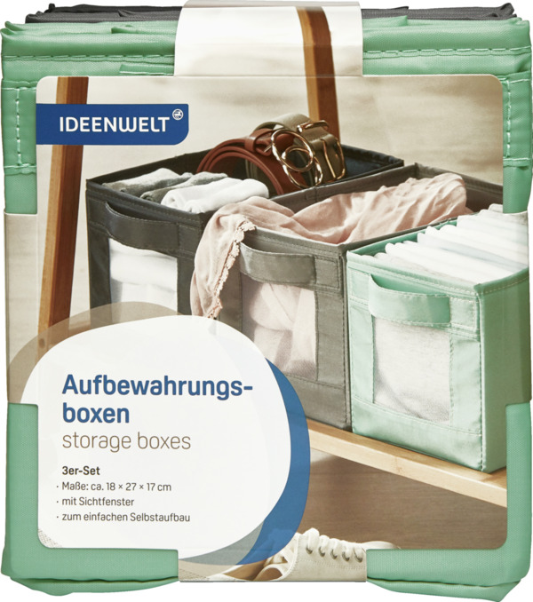 Bild 1 von IDEENWELT Aufbewahrungsboxen 3er-Set