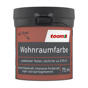 toom Wohnraumfarbe rostrot matt 75 ml