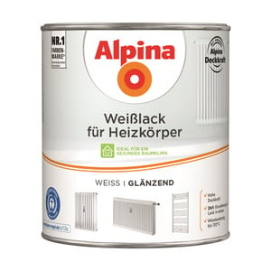 Alpina Heizkörperlack weiß glänzend 2 l