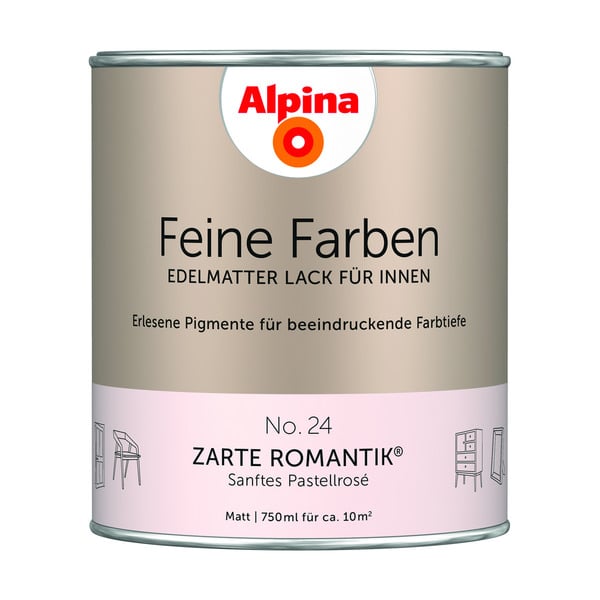 Bild 1 von Alpina Feine Farben 'Zarte Romantik' pastellrosa matt 750 ml