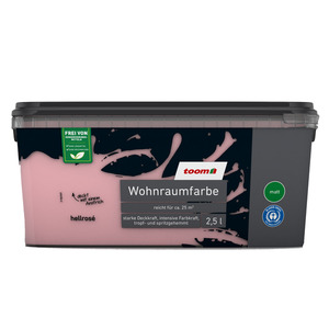 toom Wohnraumfarbe hellrosa matt 2,5 l