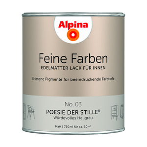 Alpina Feine Farben 'Poesie der Stille' hellgrau matt 750 ml