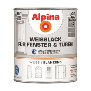 Alpina Weißlack für Fenster und Türen glänzend 750 ml