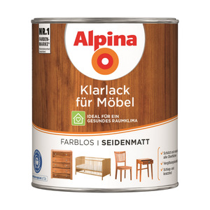 Alpina Klarlack transparent seidenmatt 750 ml