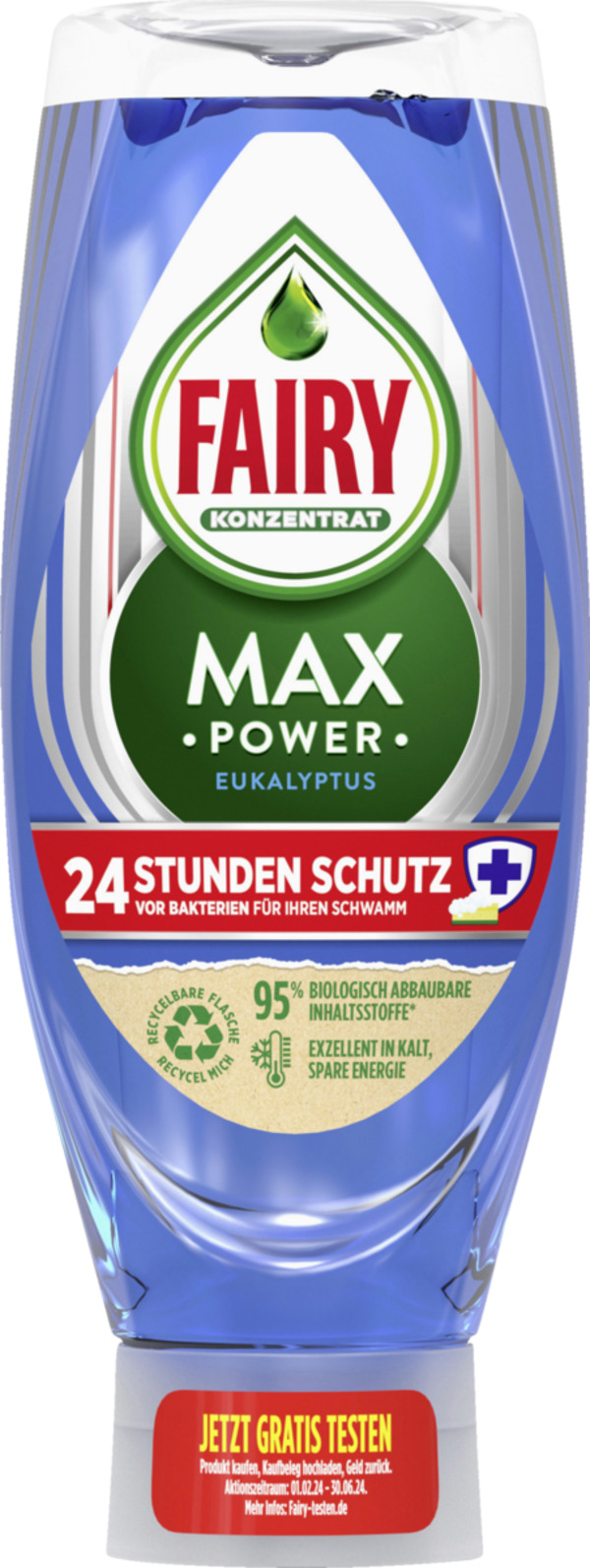 Bild 1 von Fairy Handspülmittel Konzentrat Max Power Antibakteriell, 545 ml