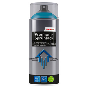 toom Premium-Sprühlack petrolfarben seidenmatt 400 ml