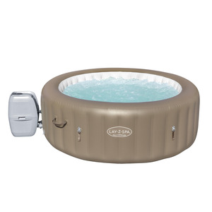 Bestway Whirlpool 'Lay-Z-Spa® Palm Springs AirJet™' taupe/weiß Ø 196 x 71 cm