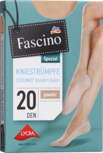 Fascino Kniestrümpfe COOLMAX® powder Gr. 35-38, 20 DEN