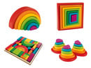 Bild 1 von Playtive Regenbogen-Holzspielzeug, nach MONTESSORI-ART