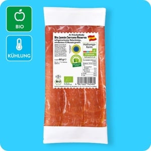   Bio-Jamón-Serrano-Reserva, Mind. 12 Monate gereift