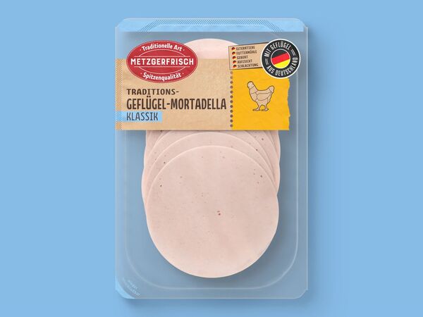 Bild 1 von Metzgerfrisch Traditions-Geflügel-Mortadella,  125 g